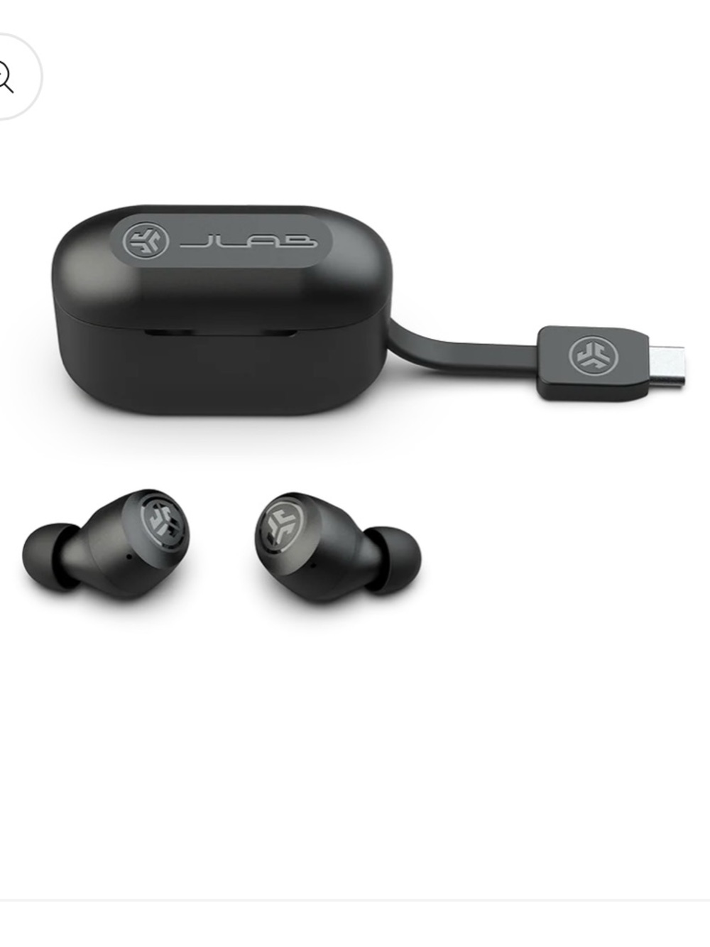 JLab GO POP+ True Wireless Earbuds - Black